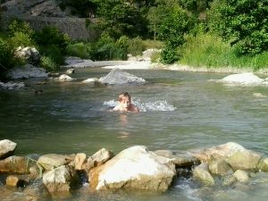 Baignade dans le Roubion