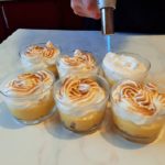 flambage meringue pour la table d'hôtes