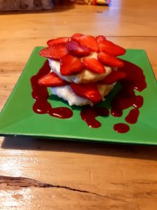 fraisier en table d'hôtes