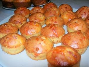 muffins pour l'apéritif de la table d'hôtes