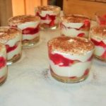 tiramisu fraise dessert table d'hôtes