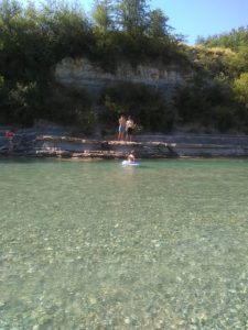 Baignade dans la Drôme